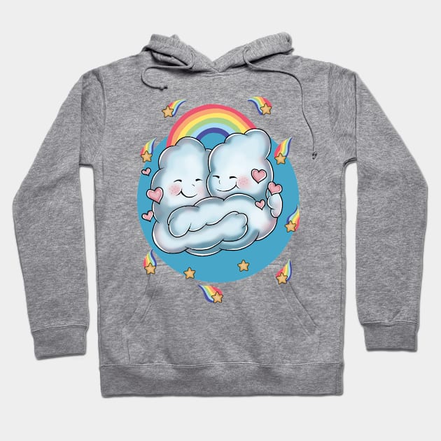 Affectionate clouds Hoodie by Dugleidy Santos